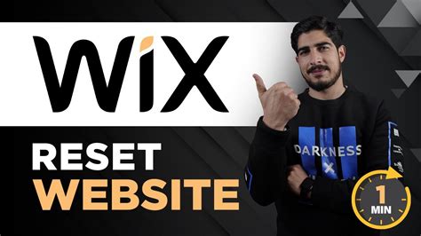 reset wix website.